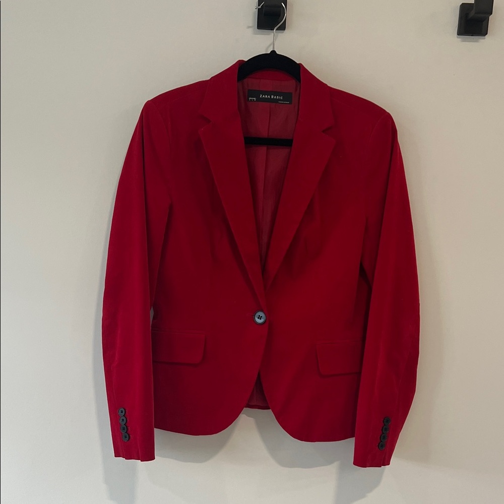 Vintage Zara Vibrant Red Women's Blazer